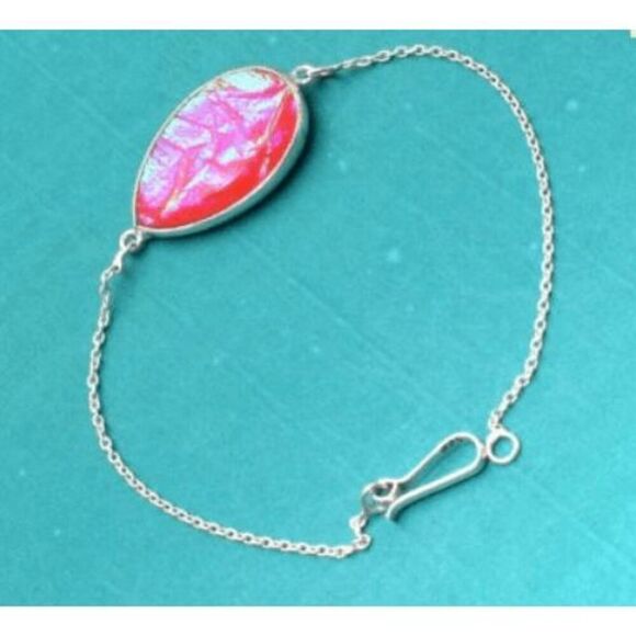Dichroic Glass Bracelet - Picture 1 of 2